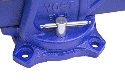 YOST מבסס BV-6 Bench vise | ספסל כלי עזר כבד ברוחב לסת 6 אינץ 'VISE | אחיזה מאובטחת עם בסיס מסתובב של 120